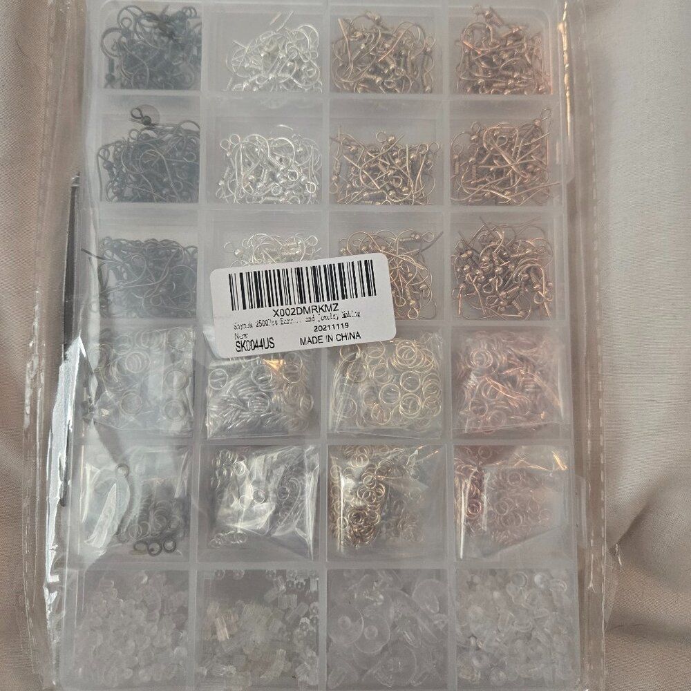 Earring making kit, new and unused